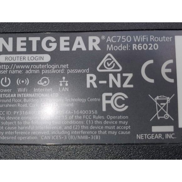 NETGEAR R6020 750 Mbps 4 Port Dual Band WiFi Router - Picture 3 of 7